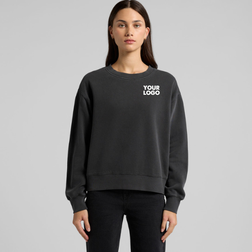 Ladies Relax Faded Crew 4165 | Custom Printed