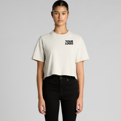 Ladies Heavy Faded Crop Tee 4089 | Custom Printed