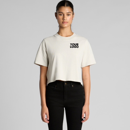 Ladies Heavy Faded Crop Tee 4089 | Custom Printed