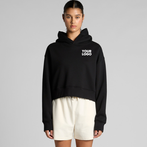 Ladies Relax Crop Hood 4168 | Custom Printed