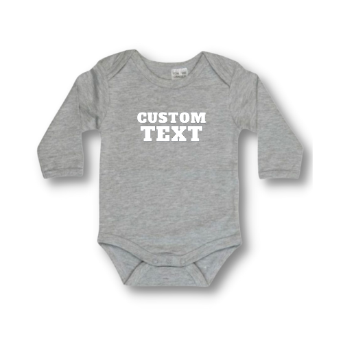 Baby Long Sleeve One Piece | Custom Printed